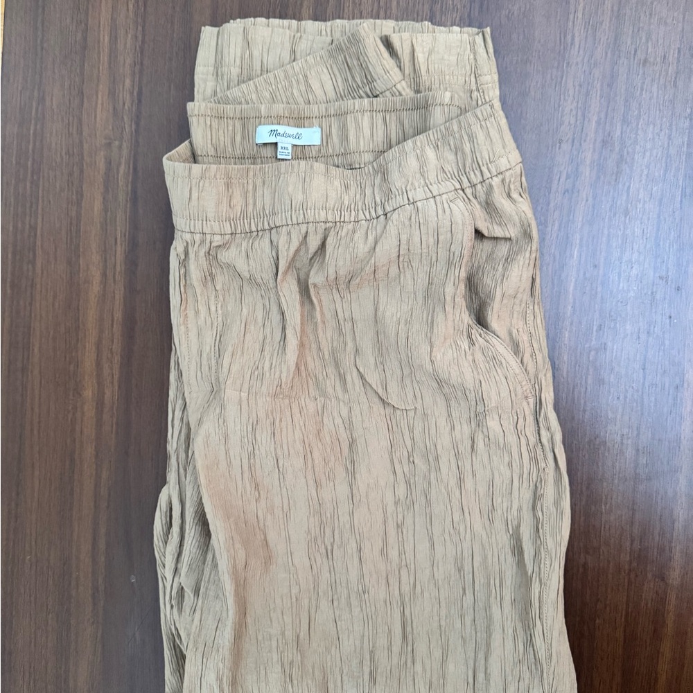 Madewell Beige Textured Pants